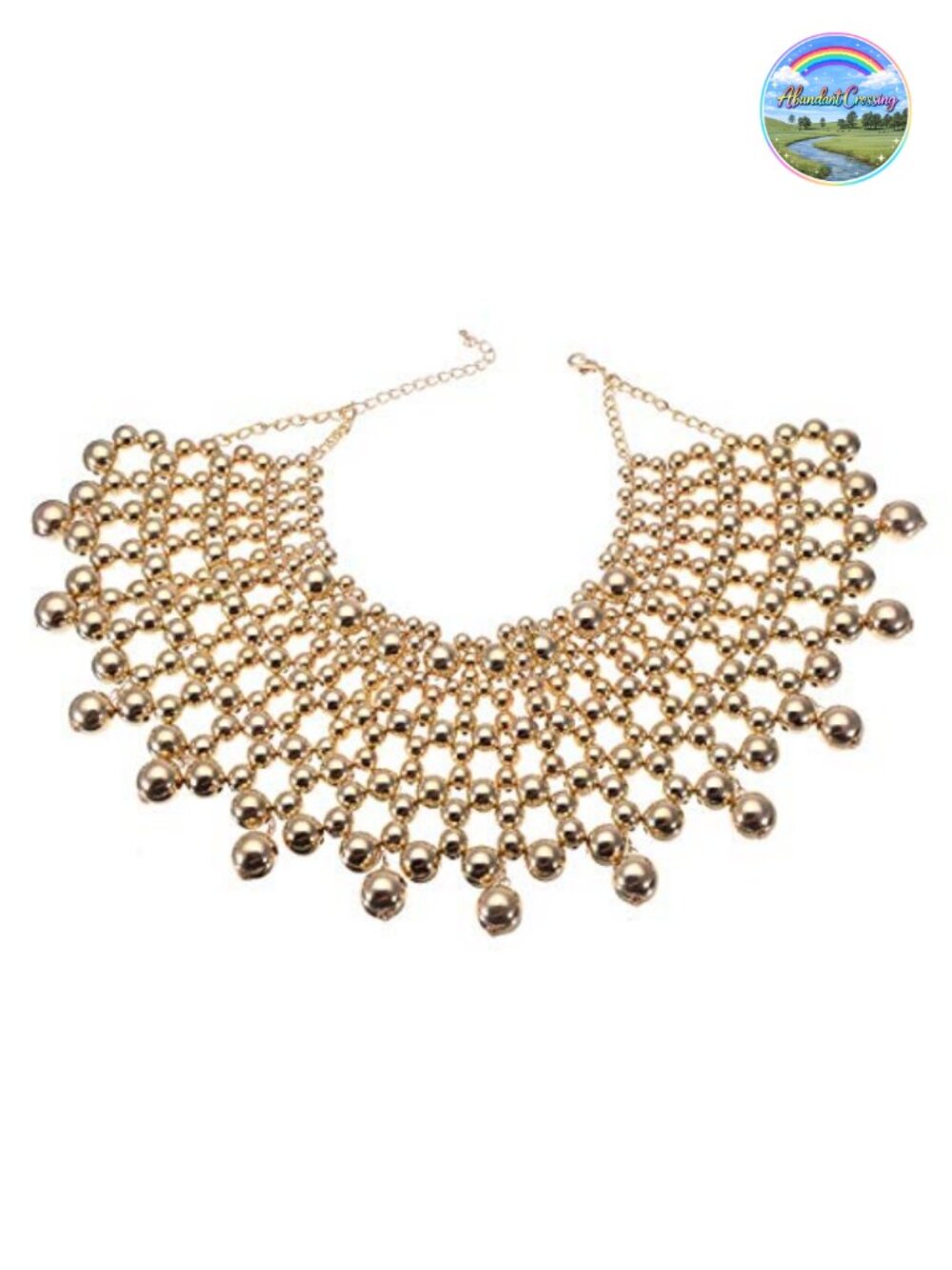 Bib Collar Choker Necklace Chunky CCB Crystal Pearl Resin Beads Chain Statement